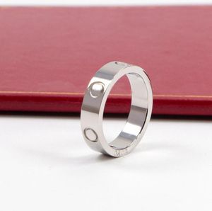 Ny Love Screw Designer Design Titanium Ring Classic Jewelry Men and Women Par Rings Modern Style Band 5MM6391719