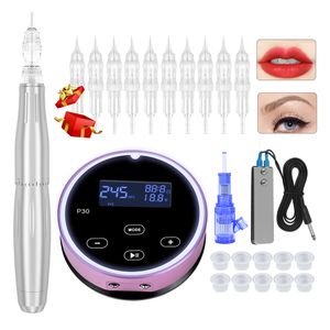 Professionell permanent makeupmaskin Rotary Tattoo Machine Pen Gun Microblading For Eyebrow Eyeliner Lip Dermograph Tattoo Kit