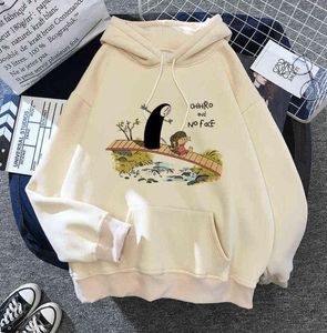 Kawaii Anime Funny Cartoon Studio Ghibli Totoro Hoodies Sorto Menino Mulheres Harajuku Top Pullover Sportwear Casual Capuz quente Y17751806