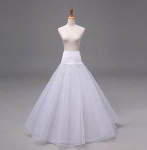 Mulheres uma saia de casamento de linha Vestido de noiva de piso de anágua de piso Sapticoats Slips Slips Crinoline Wedding Acessórios Chemise1689534