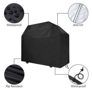 5 Rozmiar grilla Grill Cover Anti-Dust Waterproof Weber Heavy Duty Charbroil Cover Okładka deszczowa Ochrona Ochronna zabezpieczająca deszcz