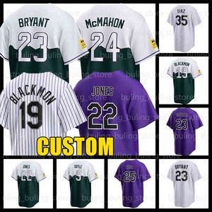 Kris Bryant Baseball Trikot 22 Nolan Jones 9 Brenton Doyle Charlie Blackmon Elias Diaz Rockies Ryan McMahon C. J. Cron Austin Gomber Colorados Sean Bouchard Daniel Bard