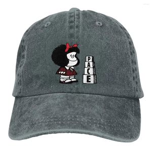 Ball Caps Summer Cap Sun Visor Pace Hip Hop Mafalda Cartoon Cowboy Hat Peaked Hats