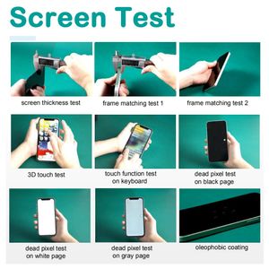 5 PCs Hard -OLED -Display für iPhone X XS 11 Pro Max 12 13 Pro 14 Plus Digitizer Assembly Touchscreen Ersatz