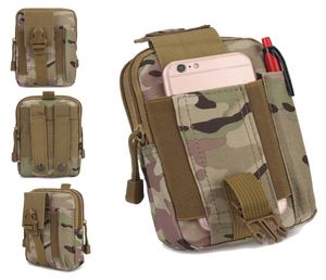 Männer Taktische Mollle Beutelgürtel Taille Packtasche Kleine Tasche Militär Taille Packung Beutel Travel Campingbeutel weich zurück1532401