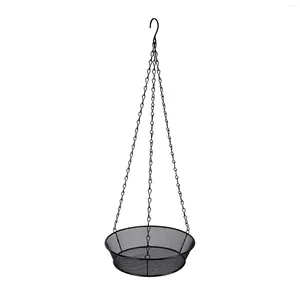 Other Bird Supplies Yard Decoration Metal Mesh Hanging Tray Food Bowl Platform Patio Feeder Round Gift Pet Outdoor Garden Hummingbird