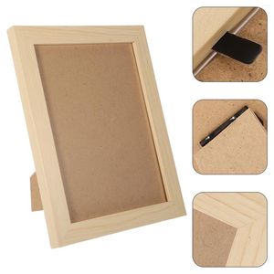 Frames Desk Decor PO Rahmen Display für Desktop Setup Holzparty Bild Holz Haushaltstafel