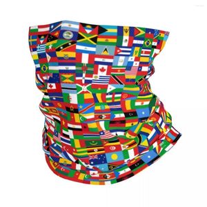 Eşarp Tüm Ülkelerin Bayrakları Dünya Bandana Boyun Gaiter Baskılı Bayrak Sihirli Eşarf Çok Fonksiyonlu Yüz Maskesi Yetişkin Yıkanabilir