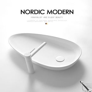 Modernes Waschbecken superdünnes Becken Kreatives Waschbecken Personalisiertes Waschbecken Keramik Waschbecken