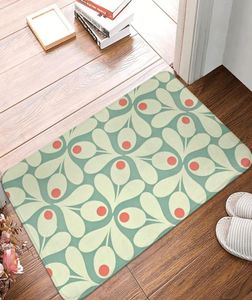 カーペットOrla Kiely Doormat Rec Polyeste Bathroom Entrannoently Floor Mat Home Rug Carpet Simplicity Anti Slip Bath Matcarpets5501141