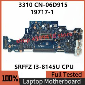 Motherboard CN06D915 06D915 6D915 Mainboard für Dell Latitude 3310 Laptop Motherboard 197171 mit SRFFZ i38145U CPU 100%Voll arbeiten