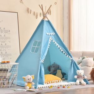 Kid Play House Wigwam för barn 1,35/1,6 m bärbara barn tipi tält teepee tält tipi infantil barn tält tjej lekrum