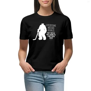 Frauenpolos jeder braucht Tore (Hockey) T-Shirt-ästhetische Kleidung kurzärmelige Tee enge Hemden für Frauen