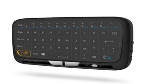 Tastiere portatili H18 Remote Control Wireless Tastiere portatili 24GHz con mouse touchpad per Androidgooglesmart TV Box Linu9861145