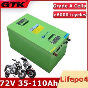 GTK 72V 35AH LITIUM Batteri 40AH 50AH 60AH 70AH 80AH 100AH ​​110AH LIFEPO4 för trolling Motor Hybrids Motorcyklar Golf Cart Robot