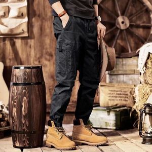 Calça masculina n marca de moda macacão leggings com homem casual retro