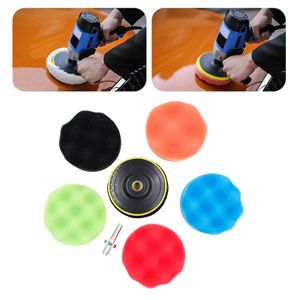 8pcs araba parlatma pedleri seti detaylandıran parlatıcıları ve tamponları tamponlar sünger disk parlatma tekerleği ağda otomotiv parlatıcı pedler