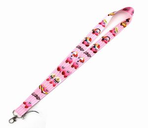 Ремни мобильного телефона обаяния нового лота 10pcslot Cartoon Animation Kirby Mobile Phone Lanyard Cheape 4098463