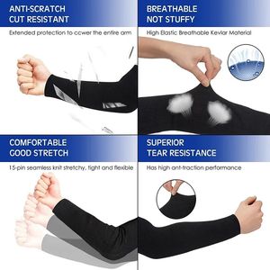 1pcs Level 5 HPPE OUTDOOR FORTSICHERHEITSBEREITUNG ARM WARTE HELEVE ANTI-CUT-CUT-Schweißschweißung Schützen Sie Hochleistungshandschuhe resistente Feuerschweißer Abdeckung2.Schweißsicherheitshandschuhe