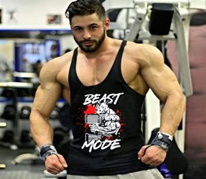 Men039s Karikatür Baskı Pamuk Egzersiz Fitness Gevşek Tank Topları Boys039 Yaz Günlük Spor Kas Spor Salonu Kolsuz Tshirts8488361