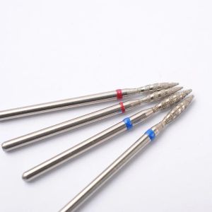 2pc Tornado Flame Diamond Nail Drill Bit Bit Manicure Cutters Ротари Берр Аксессуары Спиральные Миллс Инструменты