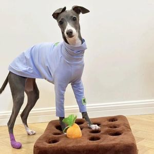 Dog Apparel Purple Cotton Italian Greyhound Whippet Bellington Clothes Pure Breathable Soft Pet T-Shirt