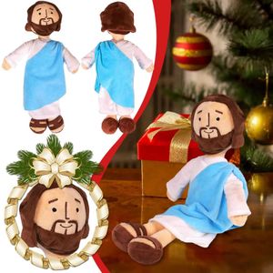 Bonecas de pelúcia meu amigo Jesus clássico clássico Jesus Salvador Plush Religious Religious Childrens Childrens Toy Peluche Juguetes Gift de Natal J240410