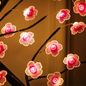 Plum Blossom Bonsai Tree Light - Arificial Fairy Light Spirit Tree con 36 luci a fiore di prugna a LED, arredamento della camera da letto, Natale