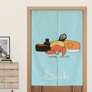 Japoński styl sushi makaron do drzwi kuchennych Zasłona Screen sypialnia