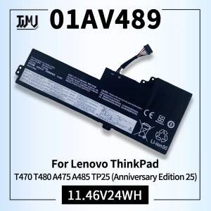 배터리 01AV489 T470 T480 Lenovo ThinkPad 용 노트북 배터리 A475 A475 TP25 시리즈 01AV421 01AV420 SB10K97578 01AV419 SB10K97577 24WH