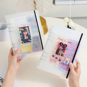 A5 Binder Photo Album Kpop Photokards Uchwyt A5 10/25PCS Strony wewnętrzne Idol Karta Karta Książka Kpop Photo Album