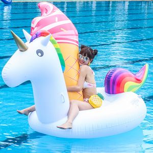 Inflatable floating animal mounts, recliners, unicorn beds, outdoor sports, swimming mats, floating mats wholesale