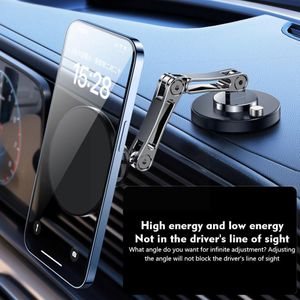 Magnetischer Autokelefonhalter für Tesla Modell 3/Y/X/S 360 Grad Drehlegierung faltbarer Mobiltelefonständer AIR -Lüftungsmagnet K2P3
