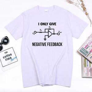 Eu só dou feedback negativo engenheiro de computador imprimir camiseta hombre verão puro modalnew tops de manga curta camisetas masculino