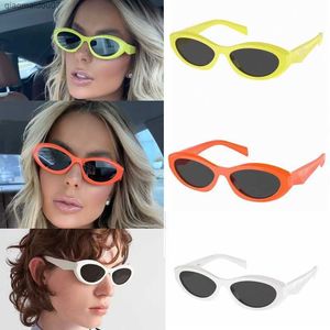 Sunglasses Luxury small Frame Sunglasses Womens Fashion Designer PR26 High quality Mens outdoor personality Acetate fiber Sunglasses with engraved on the legL240