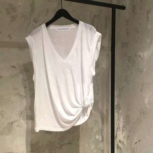 Small Market 2021 Primavera/Summer Nuovo Vesto V Slim Fit Slip Irregolare T-shirt versatile da donna versatile