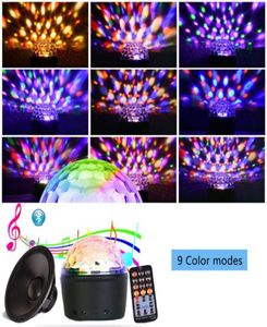 3 i 1 Disco Ball Light med Bluetooth -högtalaren Crystal Night Lamp Party Light Projector Stage Lamp Nightlight7937319