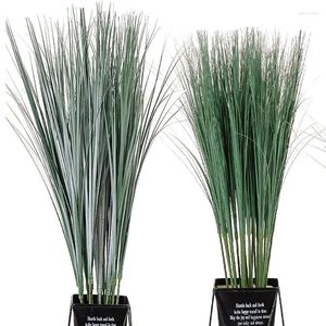 Flores decorativas de cebola artificial Grass Faux Plantas Plantas Tropicais Planta Tropical Fake Reed Wheat Outdoor para Decoração da Sala