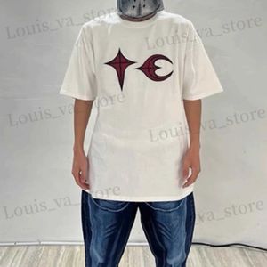 Herr t-shirts y2k strtwear broderi thug club bomull t-shirt för män kort slve casual lös topp ts ropa hombre o-hals sommar t-shirt t240411