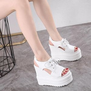 S sandalet moda yüksek topuklu kadınlar yaz Roma tarzı açık ayak parmağı platform ayakkabı ayak bileği kayış kauçuk bayanlar ofis ayakkabı sandalet fahion ayakkabı ladie