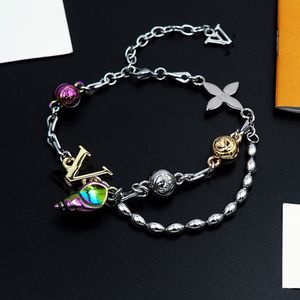 Lyxdesigner halsband Hip Hop Conch Shell Pendants rostfritt stål armband för man kvinnor tjej alla hjärtans dag engagemang smycken sand parti gåva