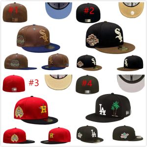 2024 Nuovi cappelli più nuovi aderenti Cappelli di base per cappelli da bastone All Team Logo Man Woman Sports Ramiti di cotone Fele chiuso Flex Sun Cap Times 7-8 H2-11.10