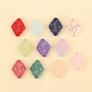 20pcs Auspicious Clouds Shape Lampwork Glass Bead Clear Czech Crystal Beads for Jewelry Making Supplies DIY Bracelet Accessories