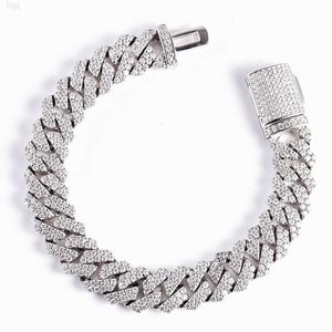 2024 12mm 7/8/9inches kubansk kedjearmband isat ut mikrobonta miami länkkedja choker halsband hip hop smycken