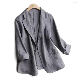 Damenanzüge Chic Women Blazer Lose Typ ol Revertaschen Büro Frau Frauen Kleidung