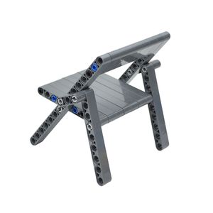 DIY Teknisk vikbar stol Byggnadsblock Tillbehör MOC Stacking Chair Brick Montera tjock hål Armlyftarm Leduo Toy