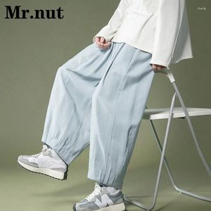 Calças masculinas Primavera Autumn Slacks unissex perna larga verão masculino casual roupas moda feminina folga harajuku calça japonesa legal