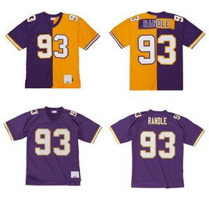 Genähte Fußballtrikots 93 John Randle 1998 Mesh Legacy Retro Classics Jersey Männer Frauen Ihr s-6xl