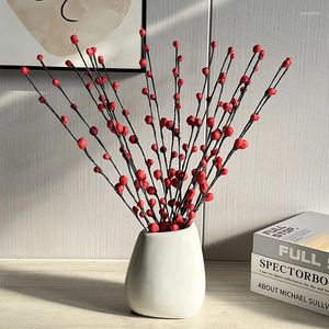 Decorative Flowers 5Pcs Simulated Artificial Branches Paper For Home Wedding Party Decor Office Desk DIY Flower Arrangement Supplie