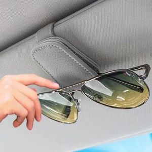 Bilsolglasögonhållare Sun Visor Solglasögon Clip Magnetic Automotive Sun Visor Gelgasses Mount Hanger Car Interiör Tillbehör